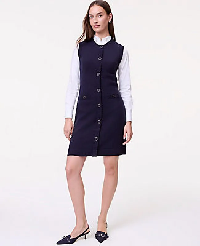 Ann Taylor Petite Button Sweater Dress sold by Ann Taylor