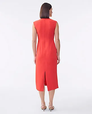 Ann Taylor Petite Crew Neck Twist Sheath Dress sold by Ann Taylor product image thumbnail 2