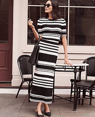 Ann Taylor Petite Striped Midi Sweater Skirt sold by Ann Taylor product image thumbnail 4