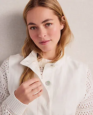 Ann Taylor Haven Well Within Linen Blend Vest sold by Ann Taylor product image thumbnail 3