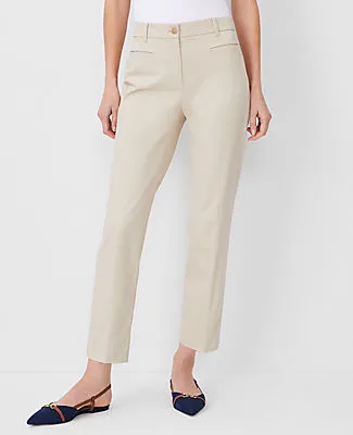 Ann Taylor The Petite Cotton Crop Pant – Curvy Fit sold by Ann Taylor