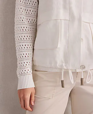 Ann Taylor Haven Well Within Linen Blend Vest sold by Ann Taylor product image thumbnail 4