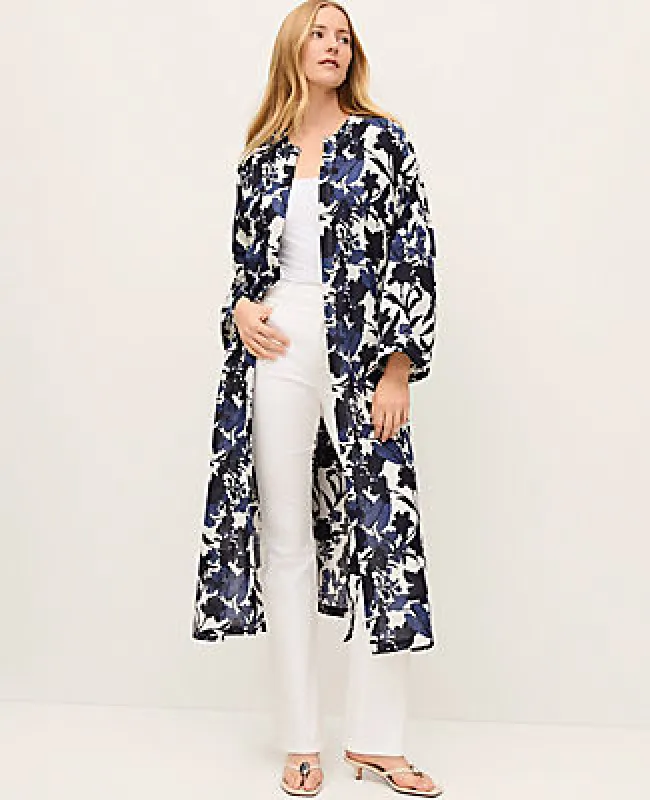 Ann Taylor Floral Belted Kimono sold by Ann Taylor