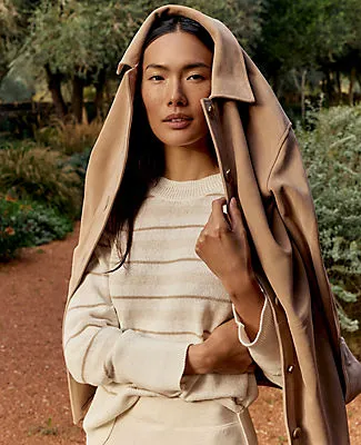 Ann Taylor Haven Well Within Cotton Linen Stripe Crewneck sold by Ann Taylor product image thumbnail 5