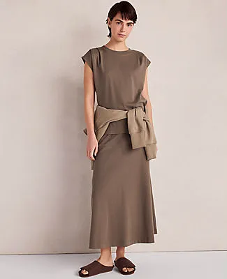 Ann Taylor Haven Well Within Organic Cotton Interlock Pleated Tee sold by Ann Taylor product image thumbnail 2