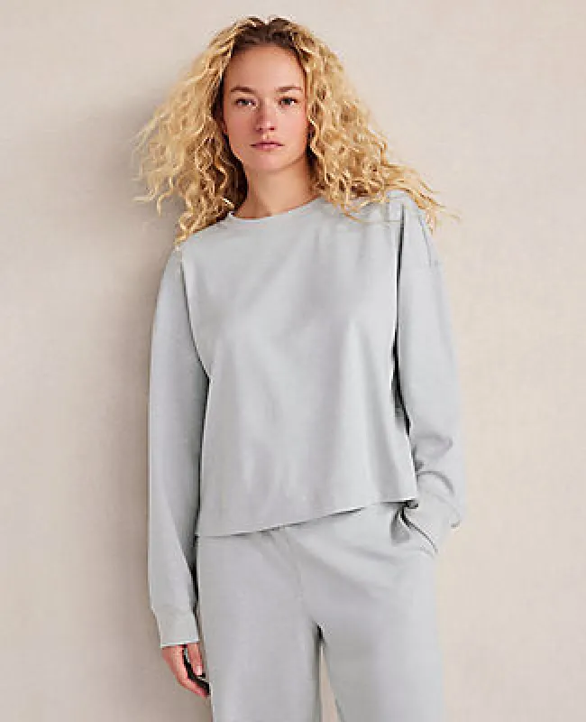 Ann Taylor Haven Well Within Botanical-Dyed Organic Cotton Interlock Top made by Ann Taylor