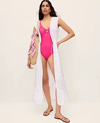 Ann Taylor Eyelet Kimono sold by Ann Taylor