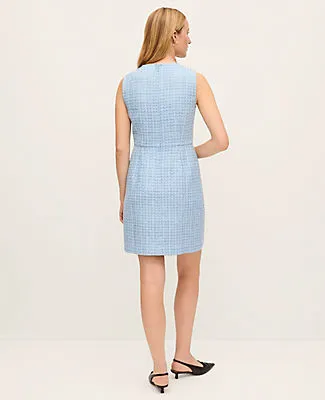 Ann Taylor Petite Tweed Sleeveless Shift Dress sold by Ann Taylor product image thumbnail 2