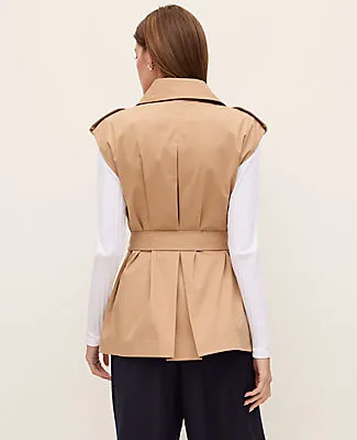 Ann Taylor Belted Trench Vest sold by Ann Taylor product image thumbnail 2