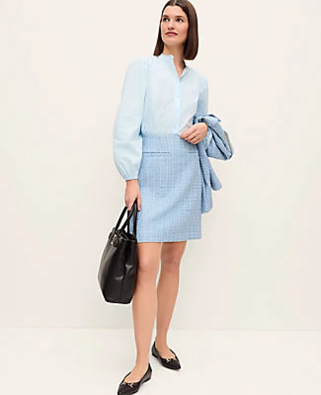 Ann Taylor Petite Tweed A-Line Skirt sold by Ann Taylor
