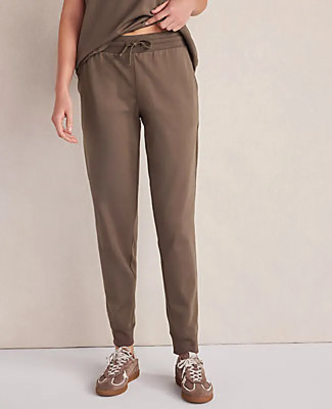 Ann Taylor Haven Well Within Organic Cotton Interlock Joggers made by Ann Taylor