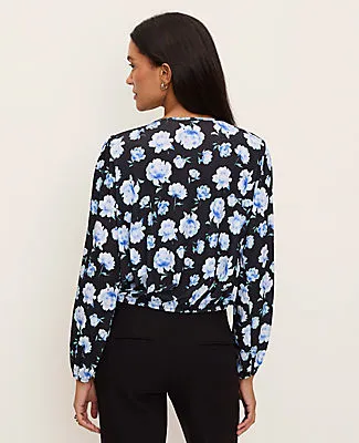 Ann Taylor Floral Bubble Hem Top sold by Ann Taylor product image thumbnail 2