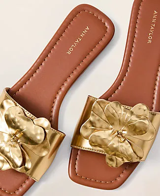 Ann Taylor Floral Embellished Slide Sandal sold by Ann Taylor product image thumbnail 2