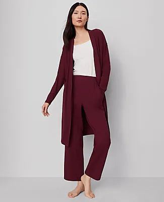 Ann Taylor Ribbed Wide-Leg Lounge Pants sold by Ann Taylor product image thumbnail 3