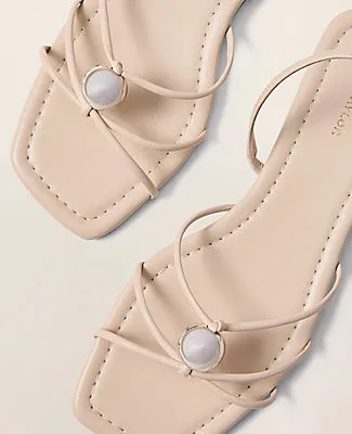 Ann Taylor Leather Hardware Embellished Sandal sold by Ann Taylor product image thumbnail 2