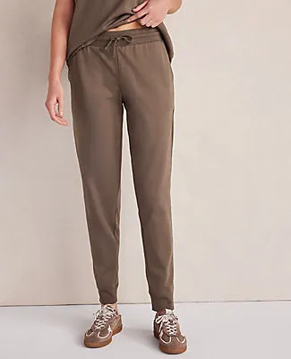 Ann Taylor Haven Well Within Organic Cotton Interlock Joggers sold by Ann Taylor