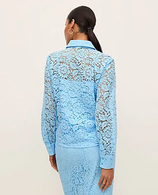 Ann Taylor Petite Lace Shirt sold by Ann Taylor product image thumbnail 2