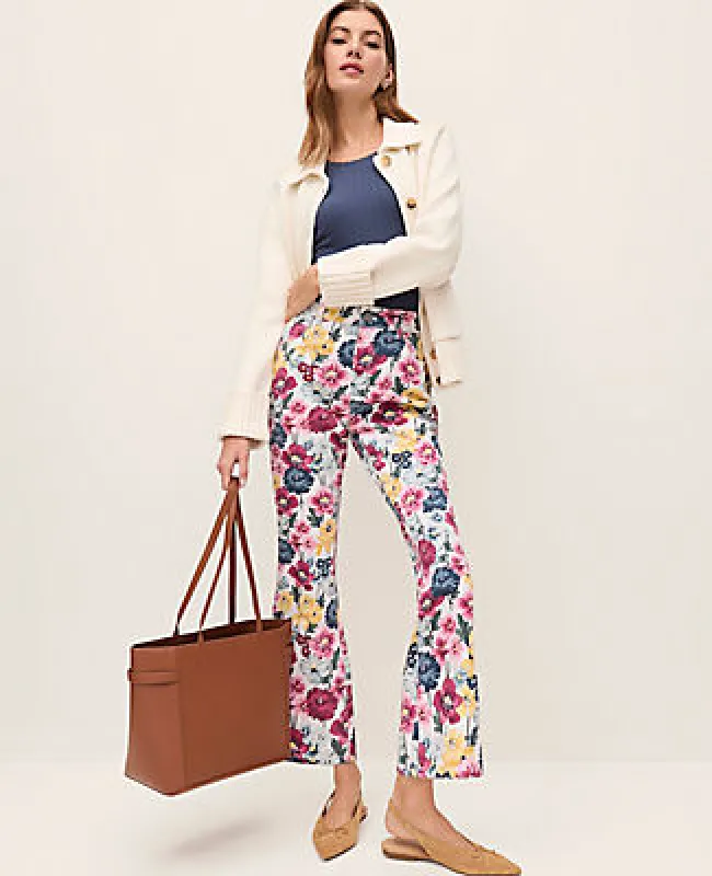 Ann Taylor The Weekend Collection Floral Cropped Boot Jean sold by Ann Taylor