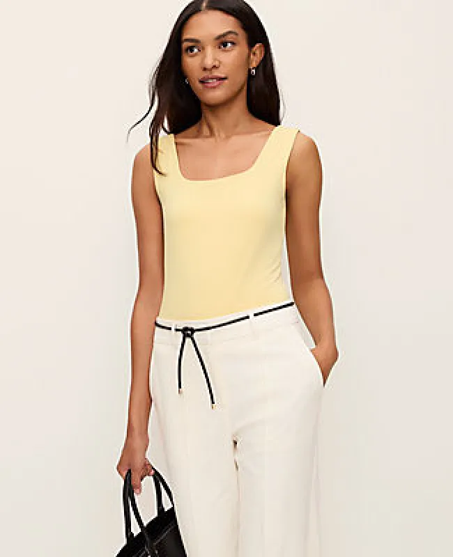 Ann Taylor Square Neck Tank Top made by Ann Taylor