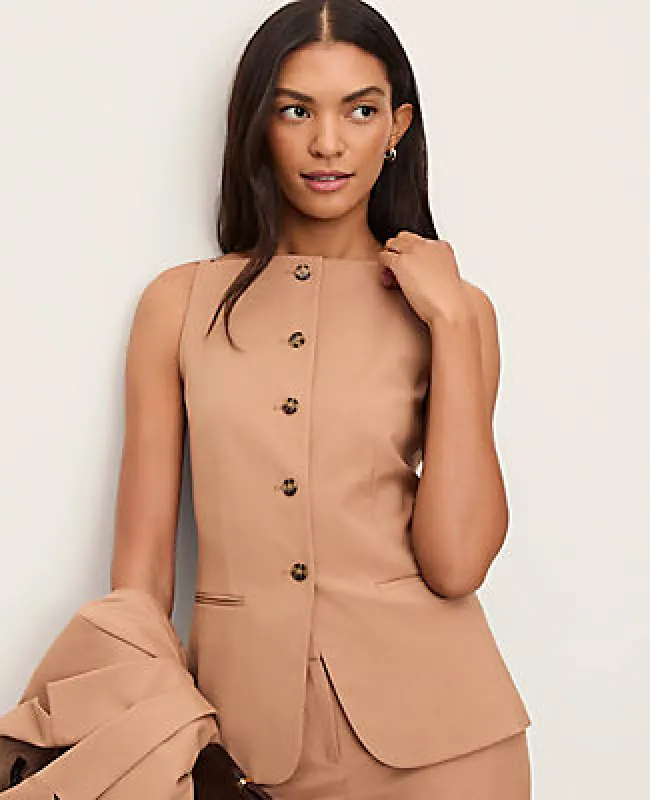 Ann Taylor Petite Boatneck Vest sold by Ann Taylor