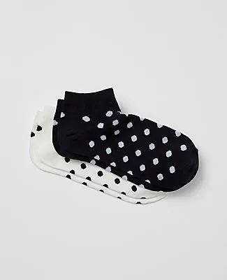 Ann Taylor Polka Dot Ankle Sock Set sold by Ann Taylor