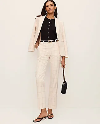 Ann Taylor The Eva Ankle Pant in Windowpane sold by Ann Taylor product image thumbnail 4