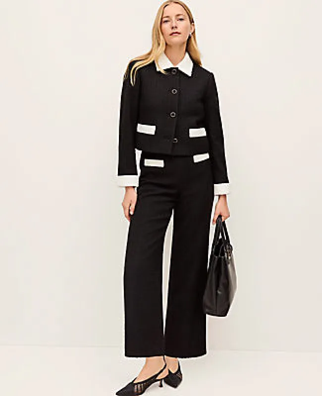 Ann Taylor The Grace Pant in Tweed sold by Ann Taylor