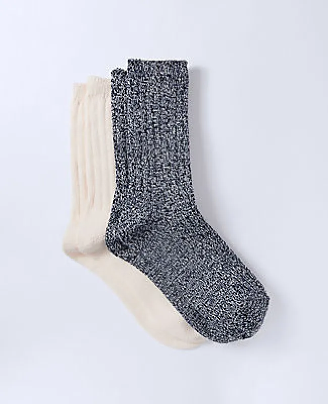Ann Taylor Cozy Marled Crew Sock Set sold by Ann Taylor
