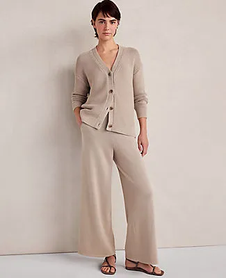 Ann Taylor Haven Well Within Organic Cotton Link Stitch Cardigan sold by Ann Taylor product image thumbnail 3