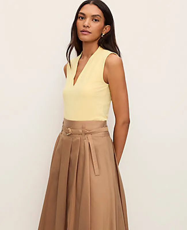 Ann Taylor Sleeveless V-Neck Top sold by Ann Taylor