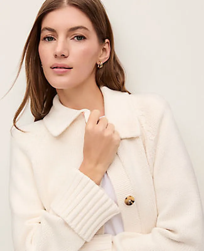 Ann Taylor Weekend Collection Collared Cardigan made by Ann Taylor