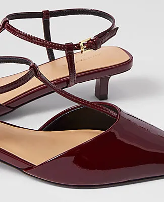 Ann Taylor Patent T-Strap Kitten Heel Pump sold by Ann Taylor product image thumbnail 2