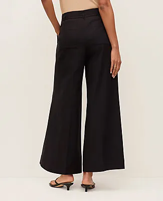 Ann Taylor The Petite Belted Wide-Leg Ankle Pant sold by Ann Taylor product image thumbnail 3