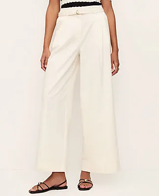 Ann Taylor The Belted Wide-Leg Ankle Pant sold by Ann Taylor product image thumbnail 2