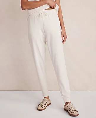 Ann Taylor Haven Well Within Organic Cotton Interlock Joggers sold by Ann Taylor