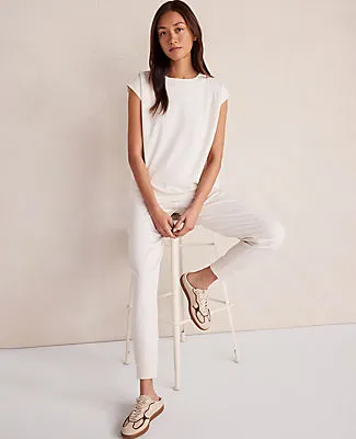 Ann Taylor Haven Well Within Organic Cotton Interlock Joggers sold by Ann Taylor product image thumbnail 3