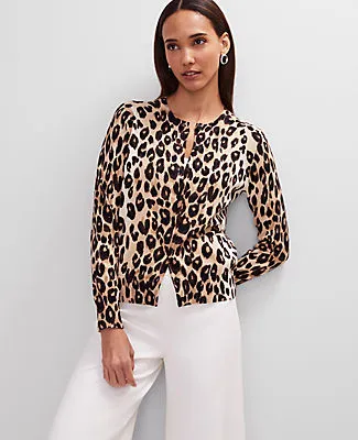 Ann Taylor Animal Print Ann Cardigan sold by Ann Taylor product image thumbnail 3