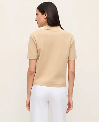 Ann Taylor Collared Short Sleeve Cardigan sold by Ann Taylor product image thumbnail 2