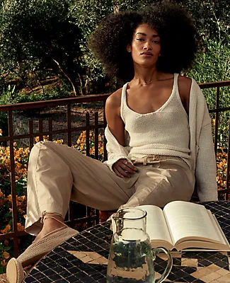 Ann Taylor Haven Well Within Cotton Linen Plaited Tank sold by Ann Taylor product image thumbnail 5