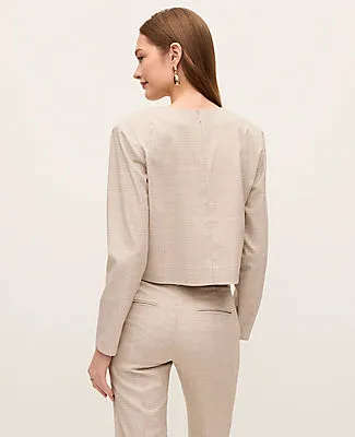 Ann Taylor Glen Check Crew Neck Top sold by Ann Taylor product image thumbnail 2