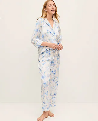 Ann Taylor Floral Satin Pajama Set sold by Ann Taylor