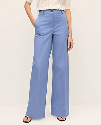 Ann Taylor The Wide-Leg Pant in Cotton Blend sold by Ann Taylor product image thumbnail 2
