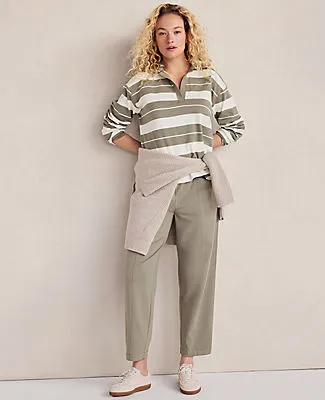 Ann Taylor Haven Well Within Organic Cotton Interlock Barrel Leg Pants sold by Ann Taylor product image thumbnail 4