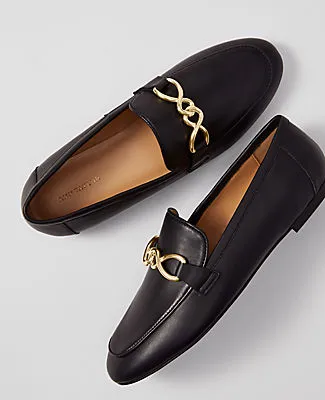Ann Taylor Hardware Embellished Leather Loafer sold by Ann Taylor product image thumbnail 2