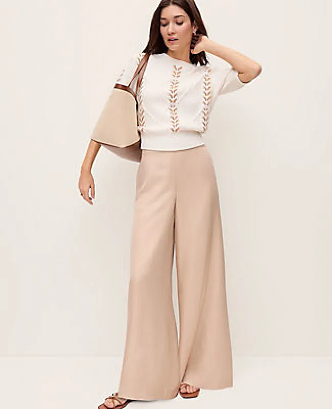 Ann Taylor The Easy Wide-Leg Pant sold by Ann Taylor