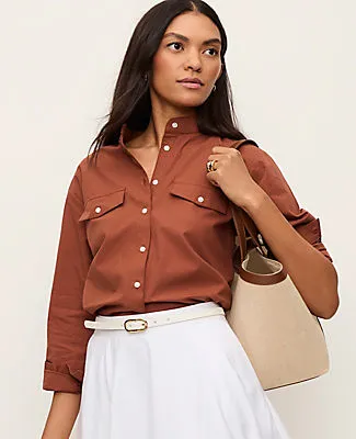 Ann Taylor Oversized Pocket Shirt sold by Ann Taylor