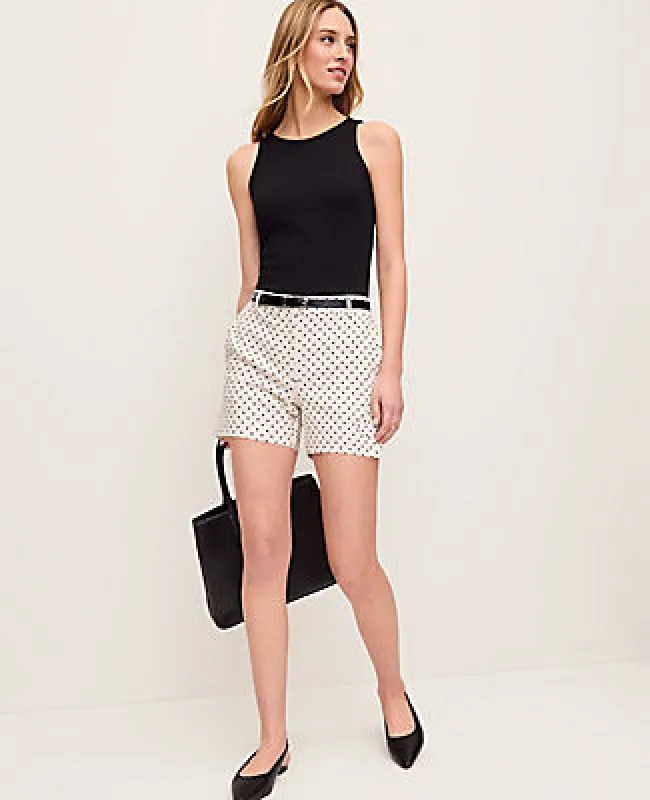 Ann Taylor The Mid Short in Micro Dot sold by Ann Taylor