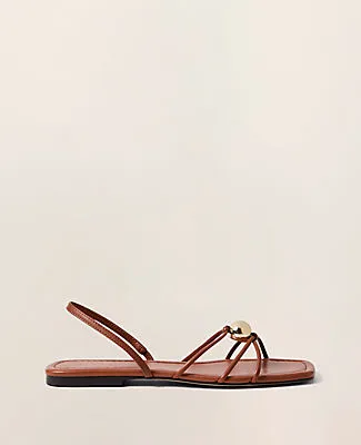 Ann Taylor Leather Hardware Embellished Sandal sold by Ann Taylor product image thumbnail 2
