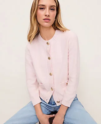 Ann Taylor Crew Neck Cardigan sold by Ann Taylor product image thumbnail 3