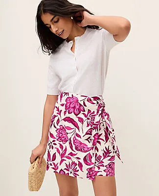 Ann Taylor Petite Floral Sarong Wrap Skirt sold by Ann Taylor product image thumbnail 2